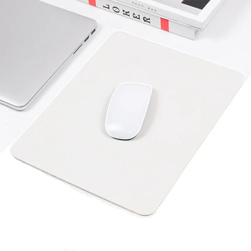 Small PU Leather Mouse Pad – Non-Slip Waterproof Desktop Mat
