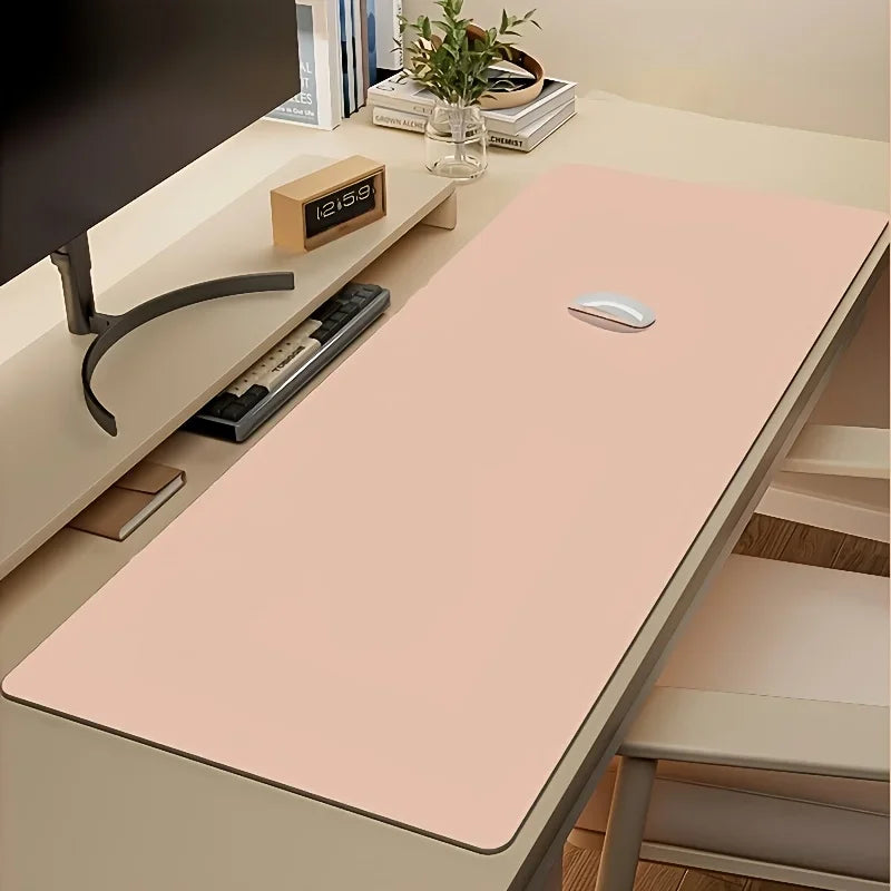 Large Faux Leather Desk Pad – Waterproof Non-Slip Mouse Pad