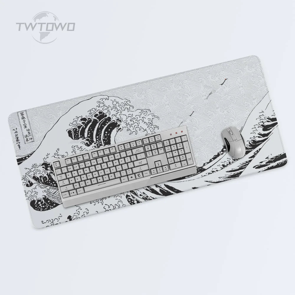 Black and White XXL Gaming Mouse Pad Desk Mat Non-Slip Available Sizes Office Smooth Surface