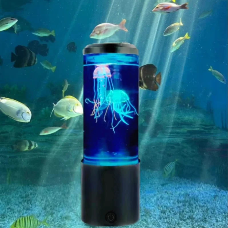 Jellyfish Lava Lamp Aquarium Ocean Night Lights 7Colors LED Mood Lights With For Home Bedroom
