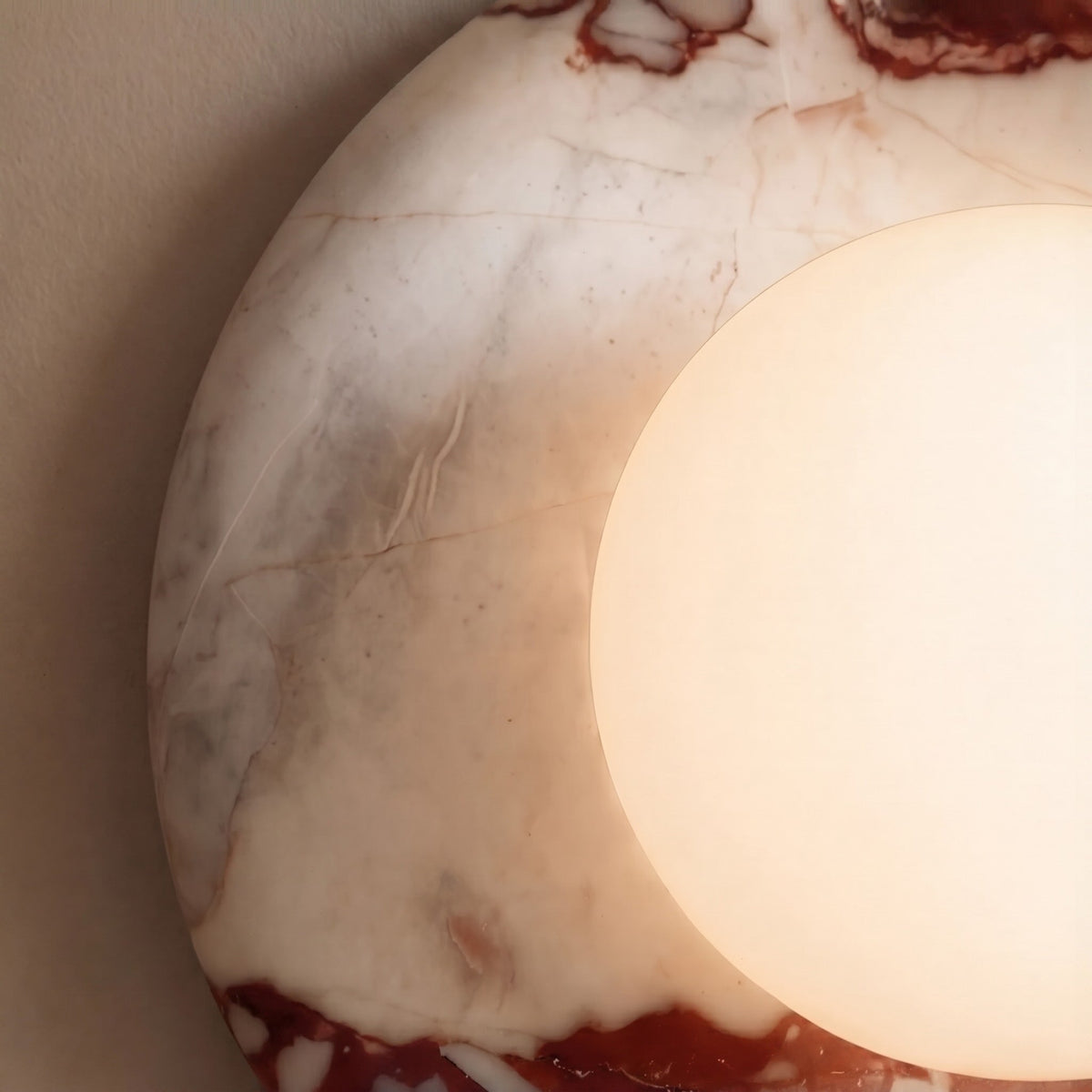 Onyx Stone Wall Sconce LED Lighting Fixture Warm