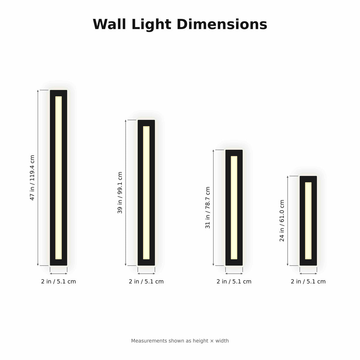 Linear Iron Wall Sconce LED Wall Light Minimalist Bar