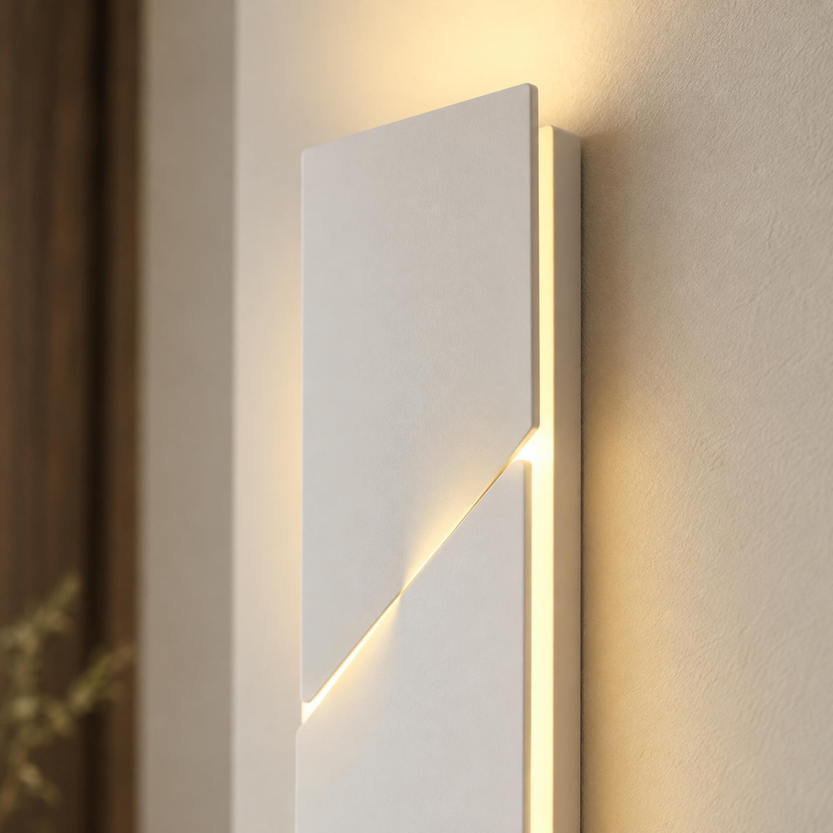 Folded Aluminium Wall Sconce Geometric LED Adjustable
