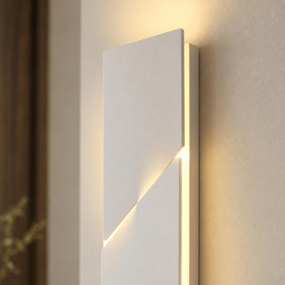 Folded Aluminium Wall Sconce Geometric LED Adjustable