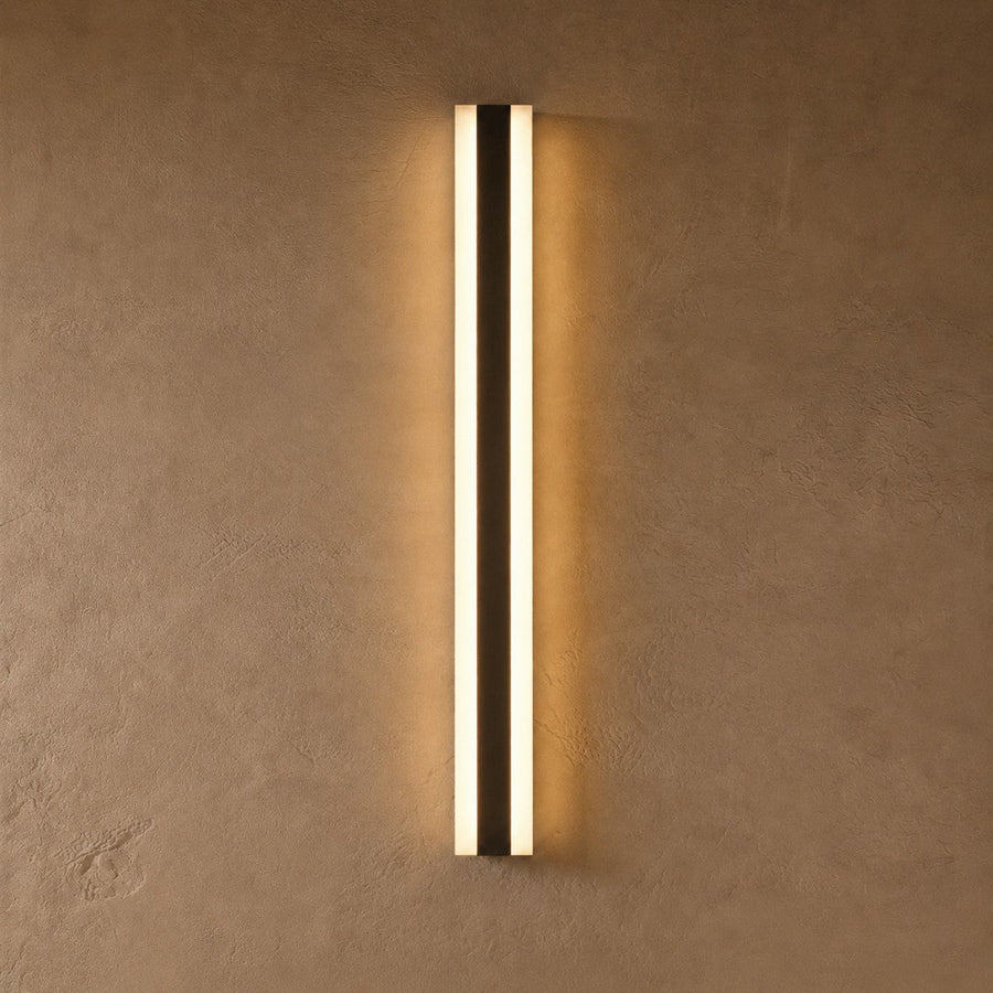 Modern Outdoor Wall Light Black Metal Wall Mounted LED Weatherproof Adjustable