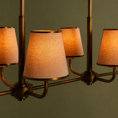 Luxury Brass Linear Chandelier
