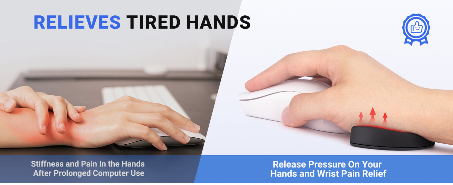 Ergonomic Gliding Mouse Wrist Rest – Palm Support for Office