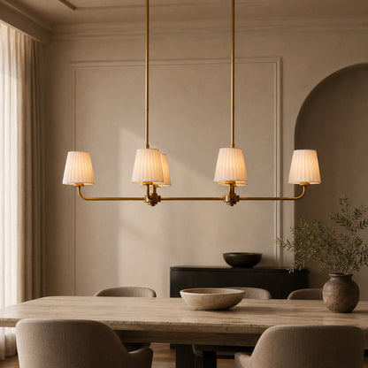 Luxury Brass Linear Chandelier
