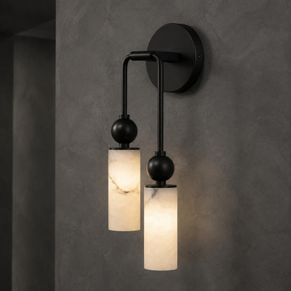Flush Mount Glass Wall Light Adjustable LED Sconce