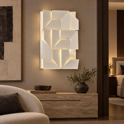 Folded Aluminium Wall Sconce Geometric LED Adjustable