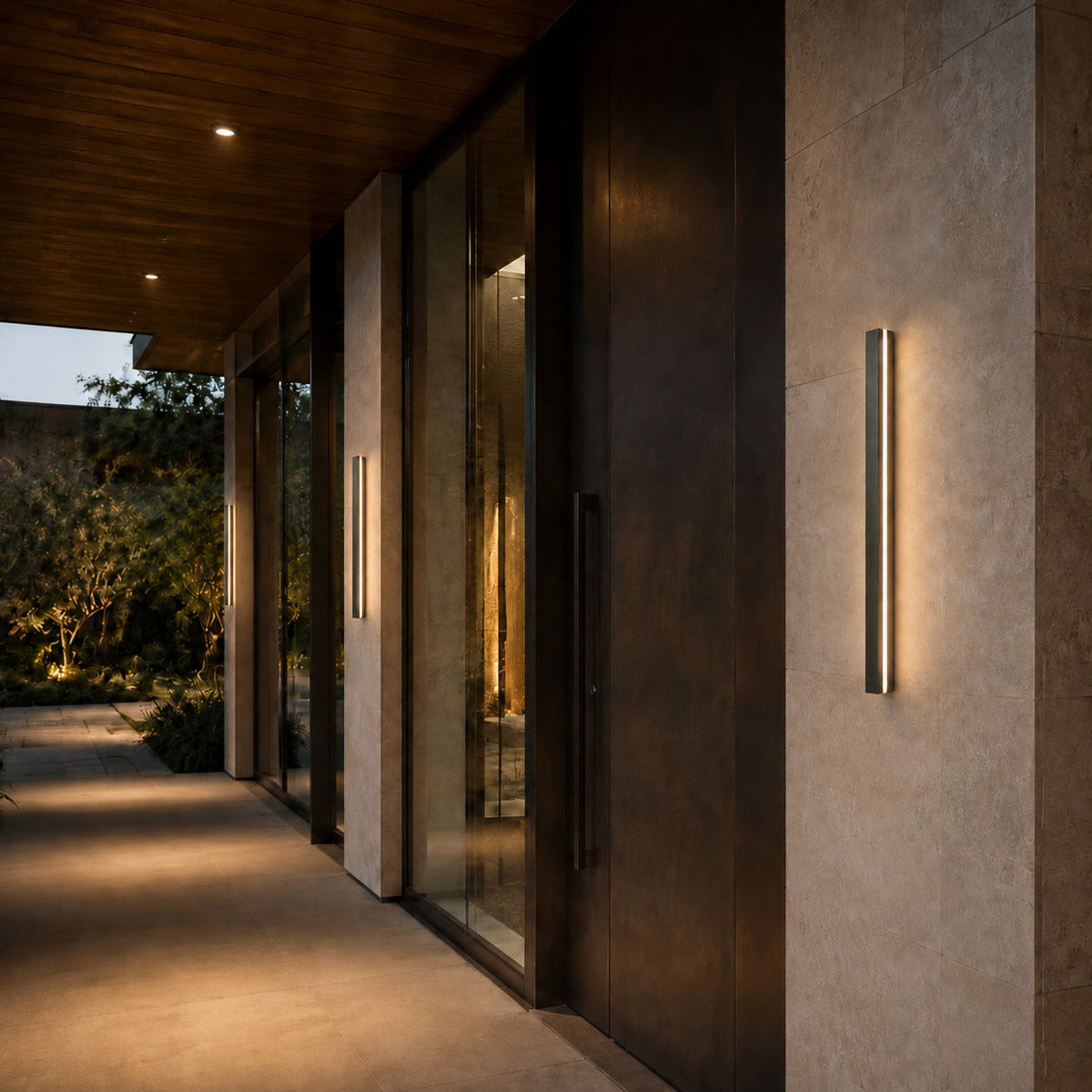 Minimalist Outdoor Wall Light Wall Mounted Aluminum LED