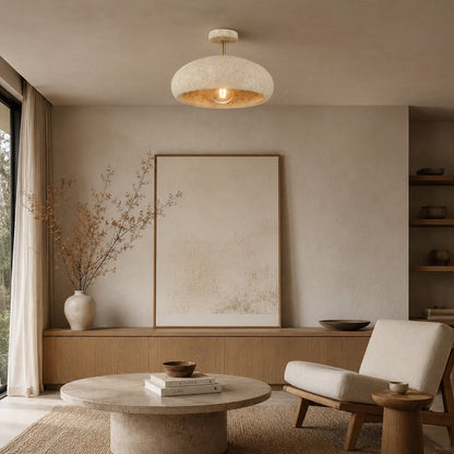 Wabi-Sabi Iron Semi-Flush Ceiling Light LED E27 Adjustable Colour Temp