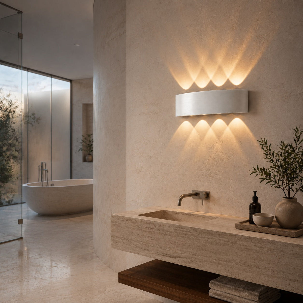 Waterproof Aluminium Up & Down Wall Light LED Outdoor