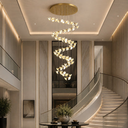 Double Horn Iron Chandelier Ceiling Light LED