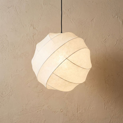 Wabi Sabi Silk Sphere Pendant Light Minimalist Kitchen Dining LED