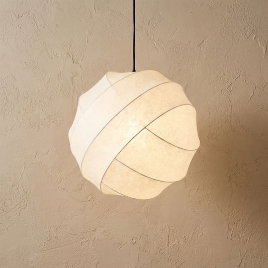 Wabi Sabi Silk Sphere Pendant Light Minimalist Kitchen Dining LED
