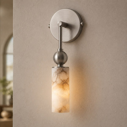 Flush Mount Glass Wall Light Adjustable LED Sconce