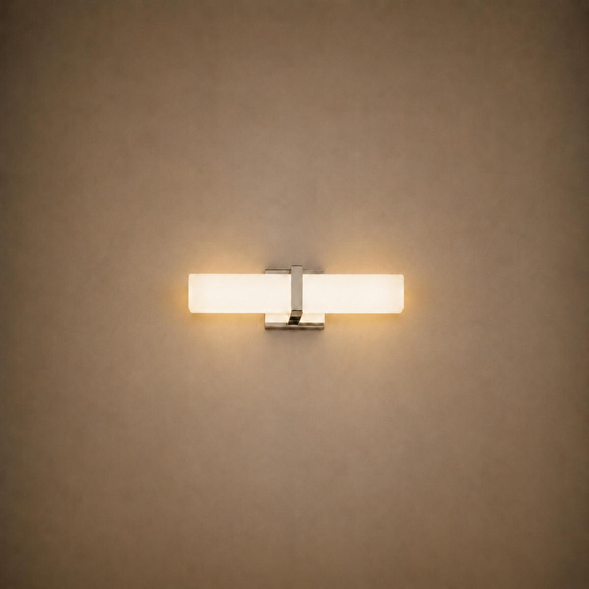 Stainless Steel Glass Panel LED Wall Light Bathroom & Hallway Sconce
