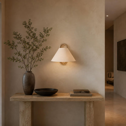 Minimalist Wall Light Wall Mounted Beech Wood Base