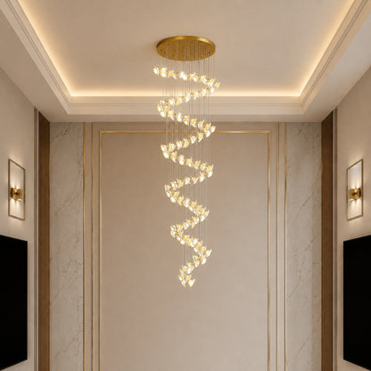 Double Horn Iron Chandelier Ceiling Light LED