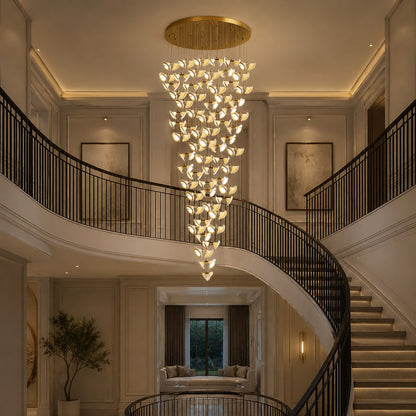 Double Horn Iron Chandelier Ceiling Light LED