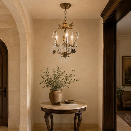 Crystal Chandelier Pendant Light Fixture LED Hanging