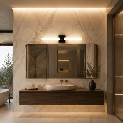 Linear Aluminium & Acrylic LED Wall Light Vertical or Horizontal Vanity Sconce