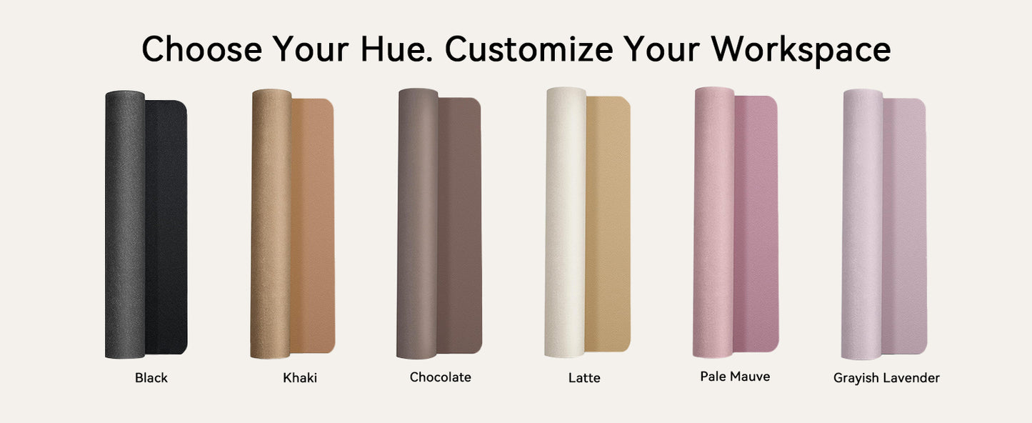 PU Leather Desk Mat – Large Non-Slip Waterproof Office Mouse Pad