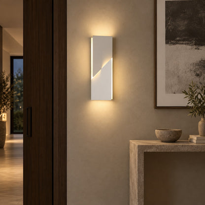 Folded Aluminium Wall Sconce Geometric LED Adjustable