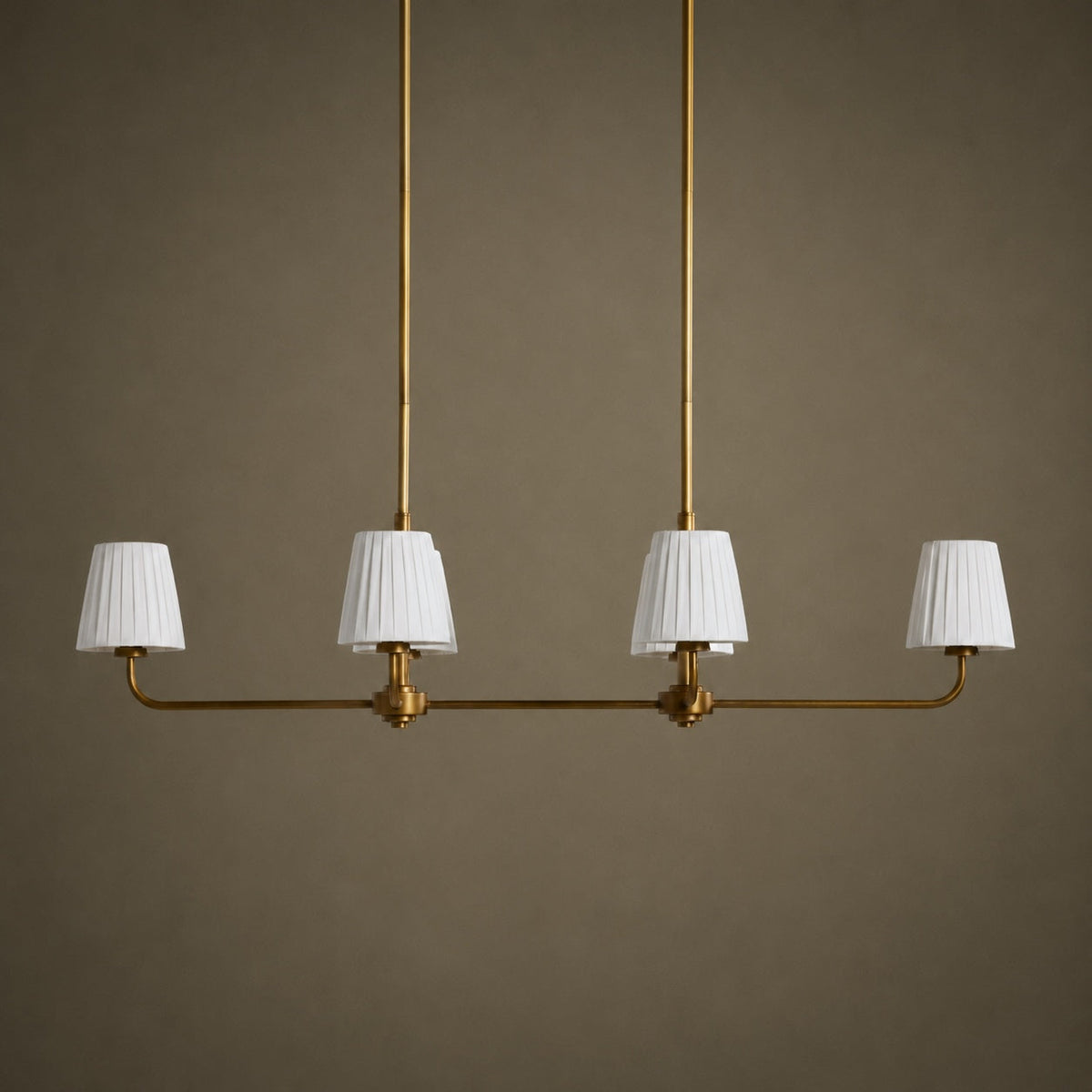 Luxury Brass Linear Chandelier