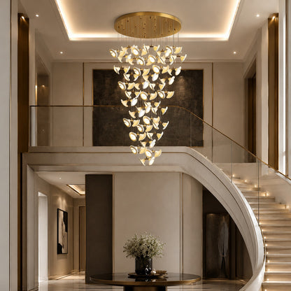 Double Horn Iron Chandelier Ceiling Light LED