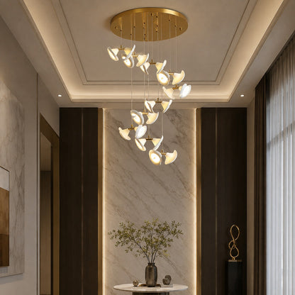 Double Horn Iron Chandelier Ceiling Light LED