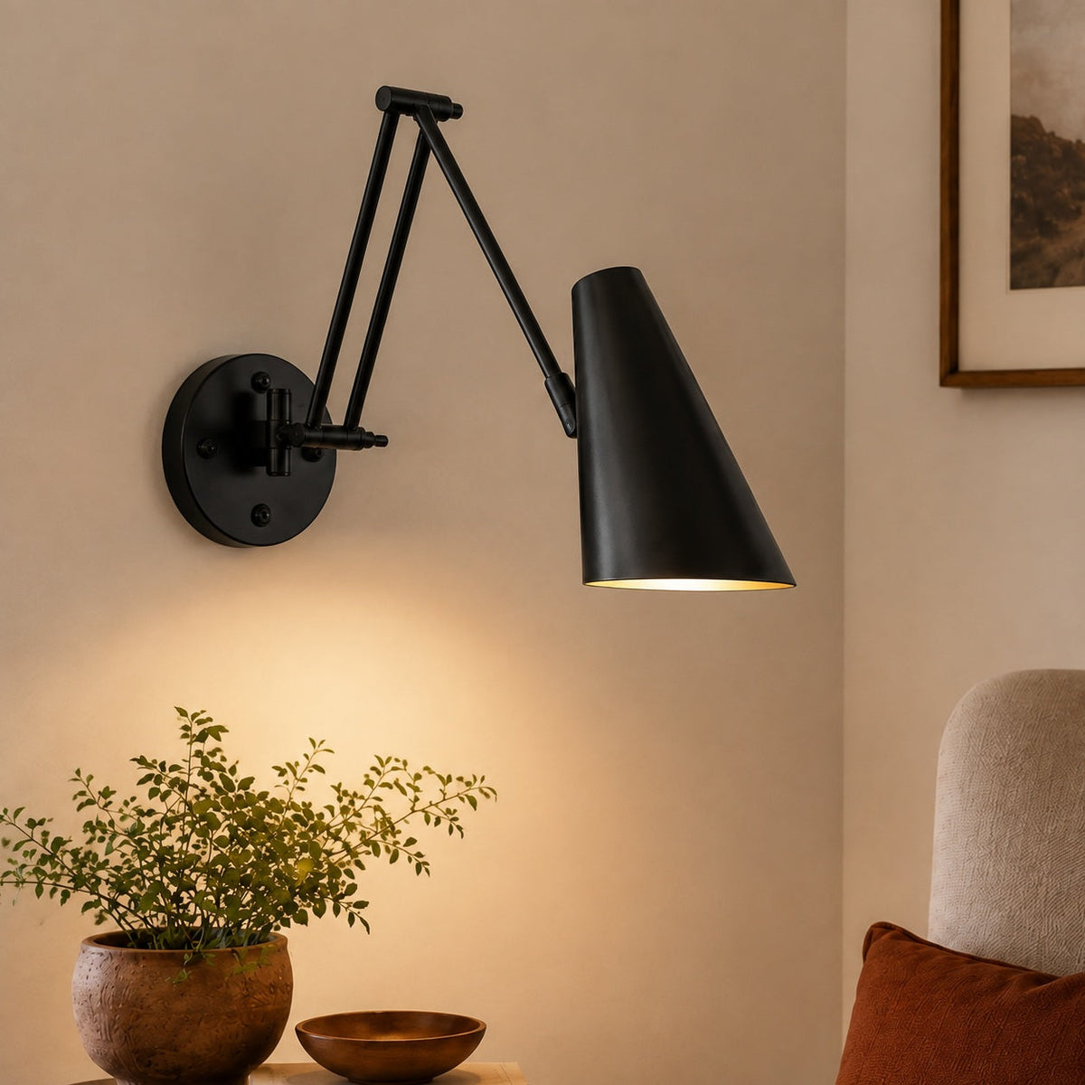 Industrial Wall Light Adjustable Sconce
