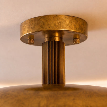 Adjustable Metal LED Flush Mount Ceiling Light Gold or Nickel Dimmable