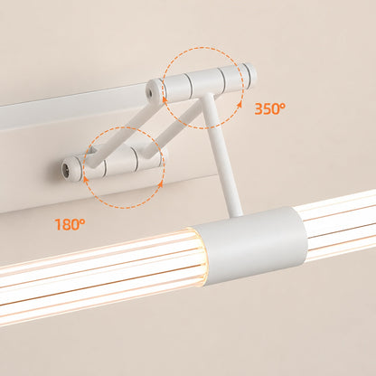 Foldable Twin-Arm LED Vanity Light 360° Acrylic Cylinder 48–78cm