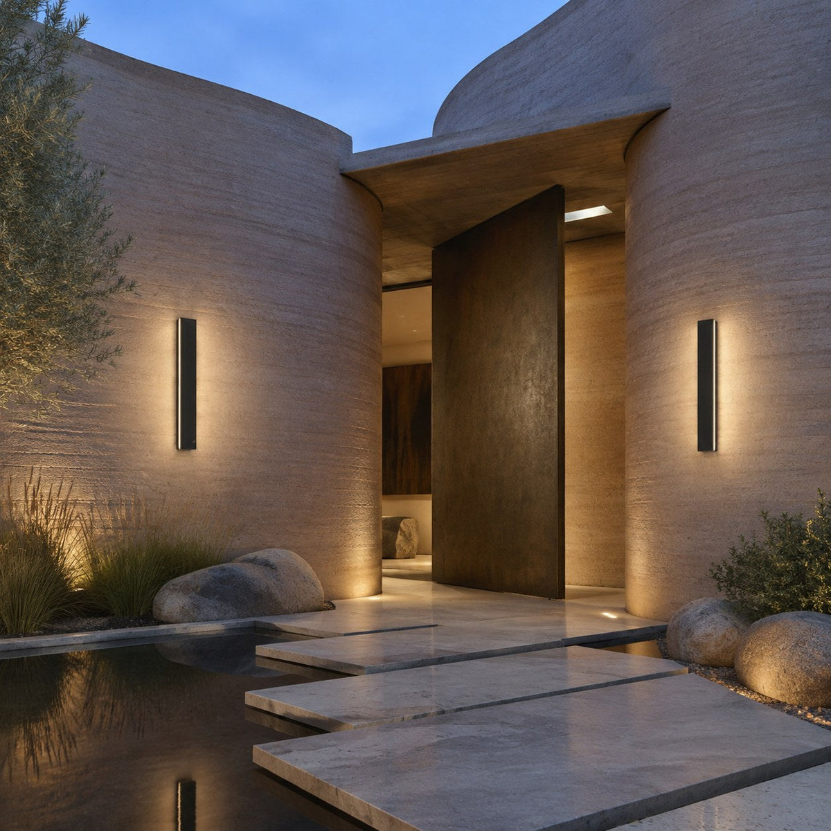 Minimalist Outdoor Wall Light Wall Mounted Aluminum LED