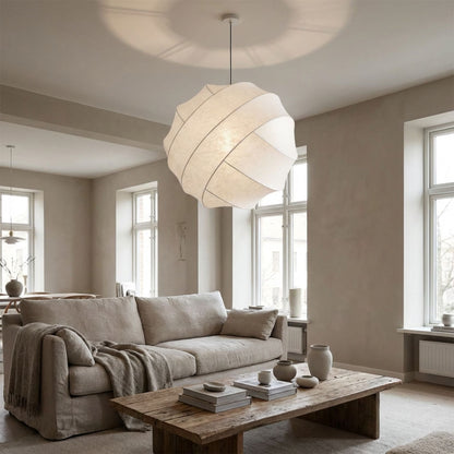 Wabi Sabi Silk Sphere Pendant Light Minimalist Kitchen Dining LED