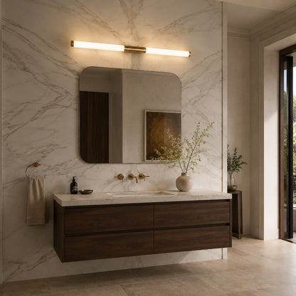 Slim Linear LED Bathroom Wall Light 39–69cm Dimmable 3000–6000K