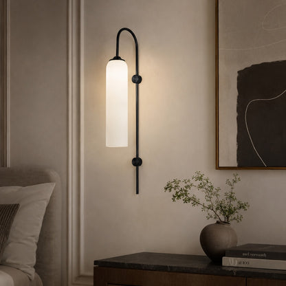Glass Shade Wall Light Wall Mounted Dimmable LED Sconce