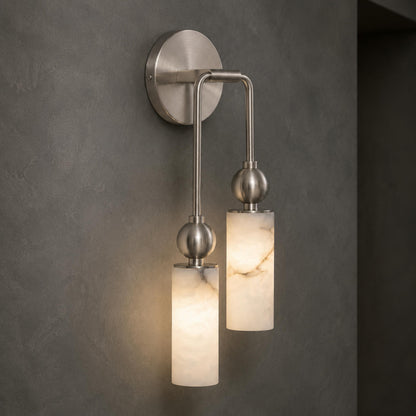 Flush Mount Glass Wall Light Adjustable LED Sconce