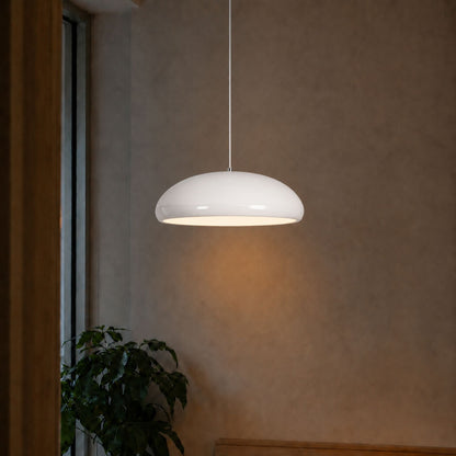Modern Metal Dome Pendant Light 3-Colour LED Kitchen Dining