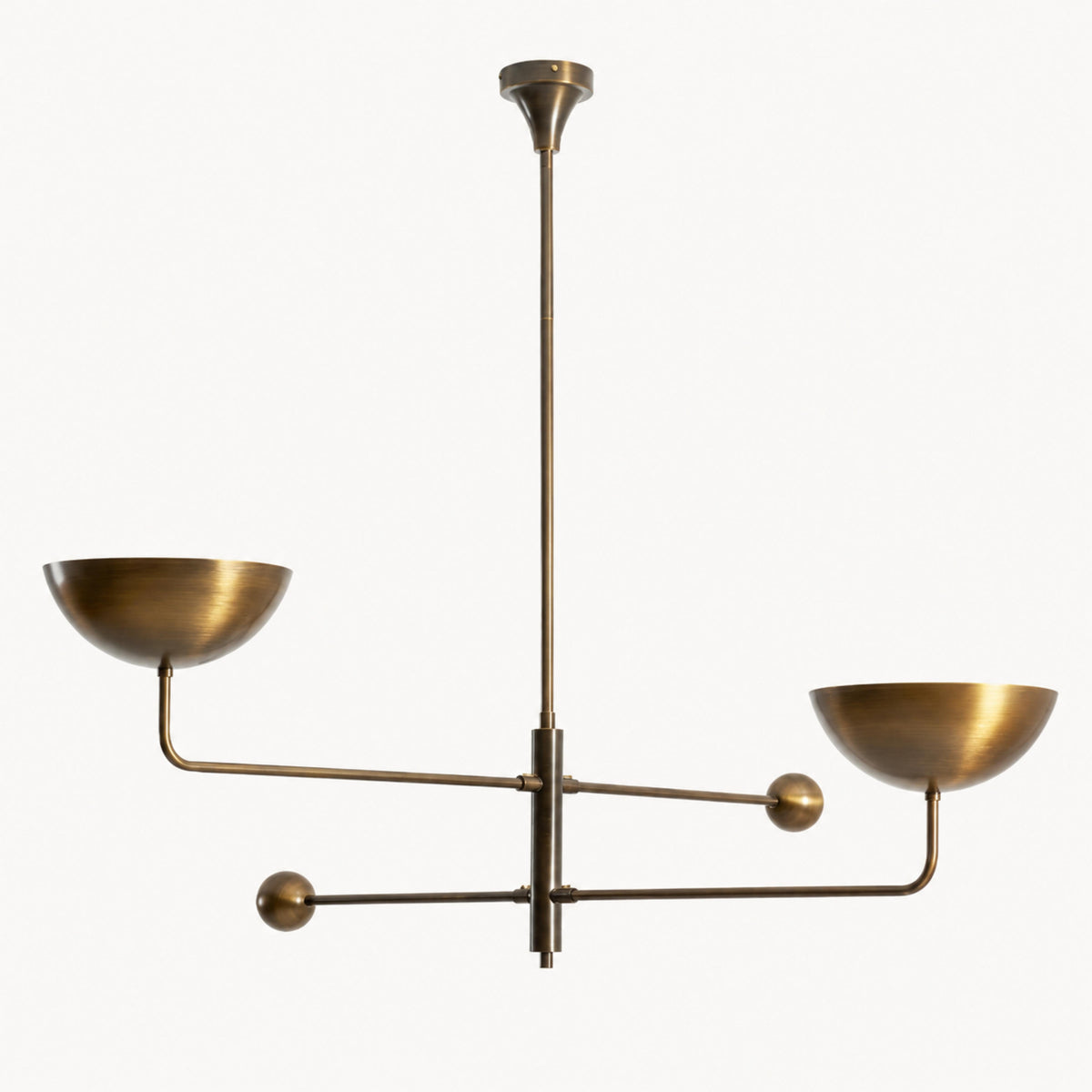 Antique Brass Metal Chandelier 5-Light LED