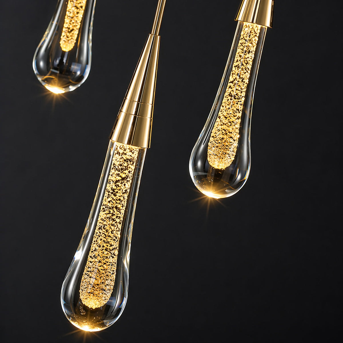 Long Crystal Chandelier Aluminium 1-48 Head LED