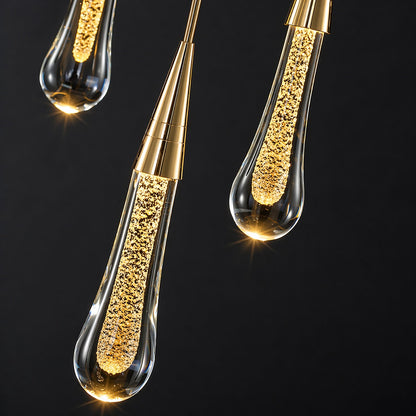 Long Crystal Chandelier Aluminium 1-48 Head LED