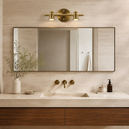 Brass Multi-Head LED Wall Light 1–5 Head Adjustable Dimmable Sconce