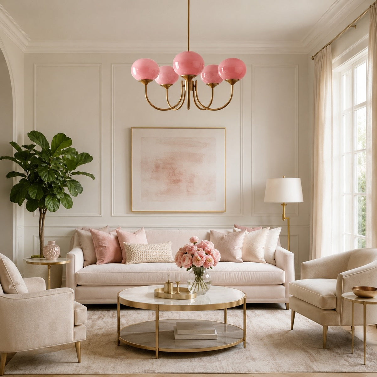 Sculptural Chandelier Pendant Light Fixture LED Hanging