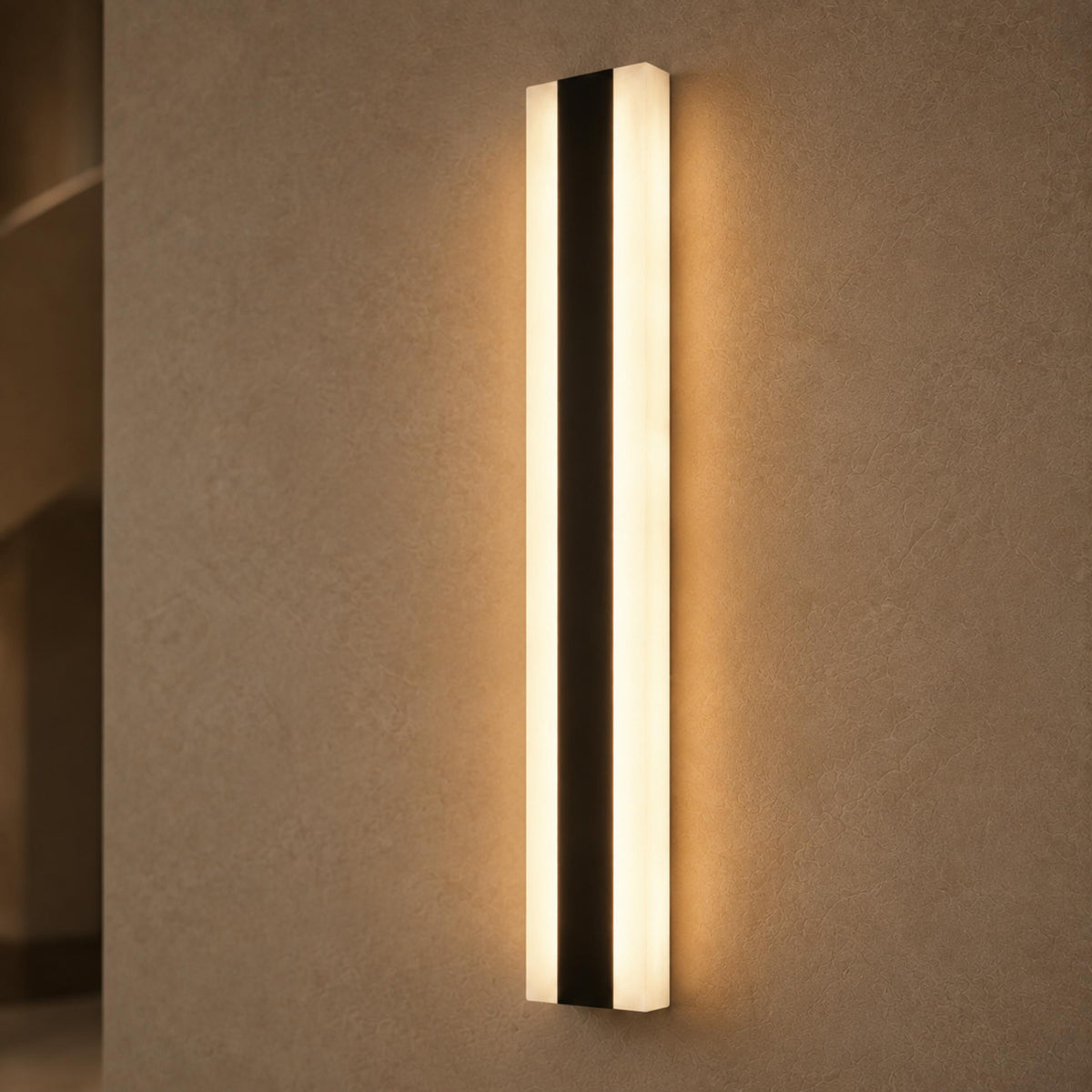 Modern Outdoor Wall Light Black Metal Wall Mounted LED Weatherproof Adjustable