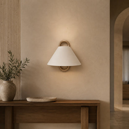 Minimalist Wall Light Wall Mounted Beech Wood Base