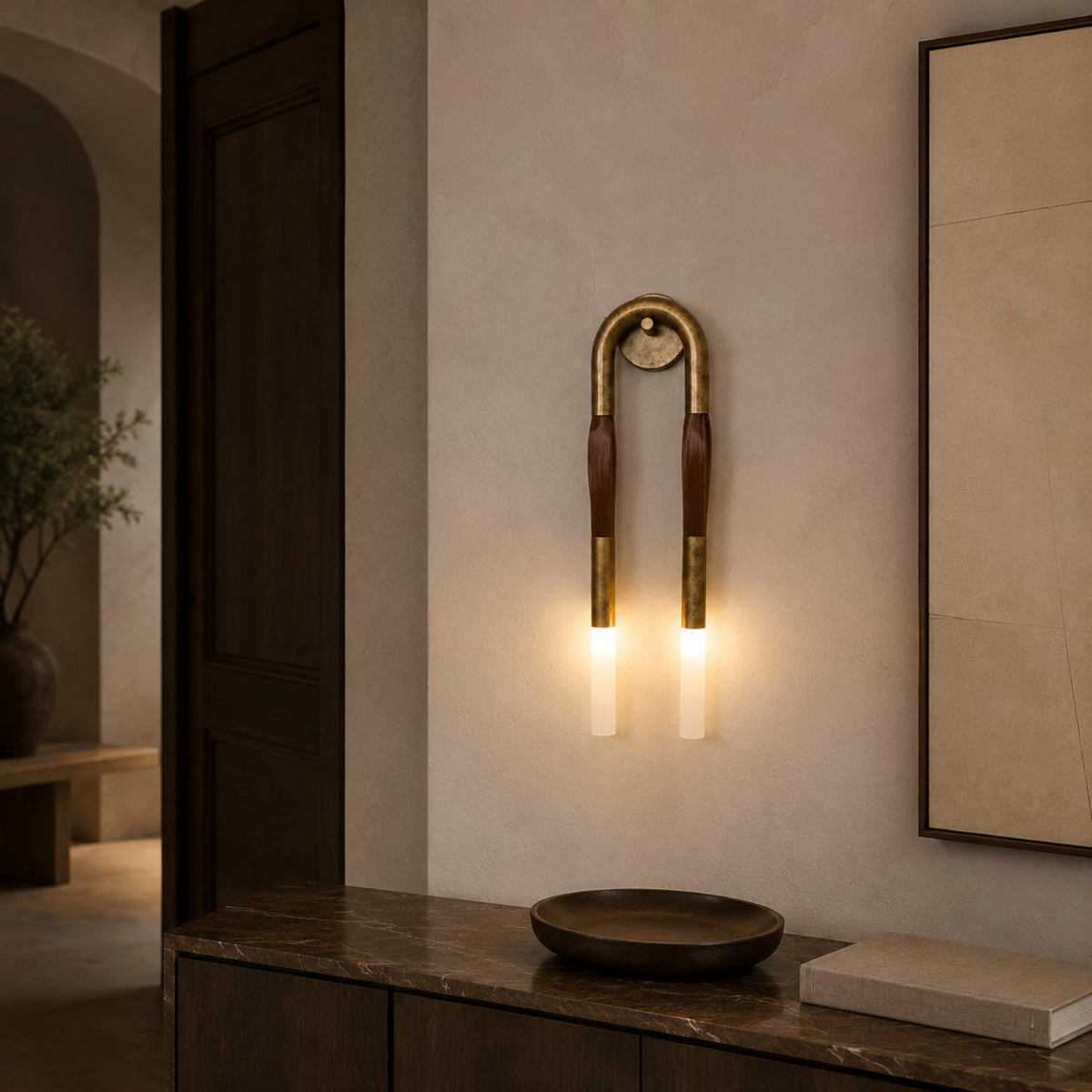 Double Head Wall Sconce Adjustable Wall Mounted LED