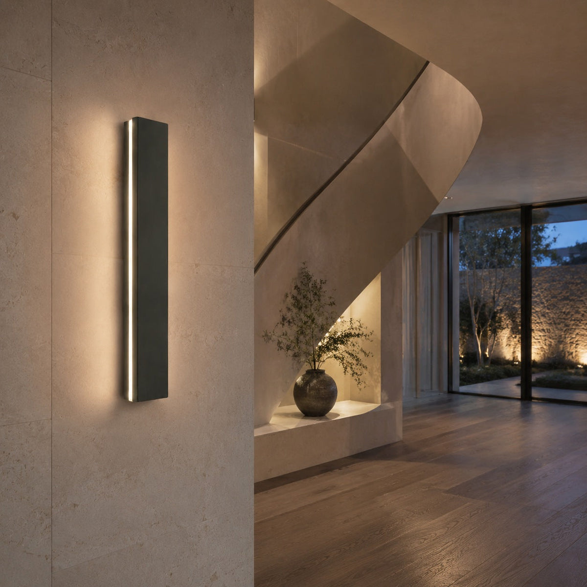 Minimalist Outdoor Wall Light Wall Mounted Aluminum LED